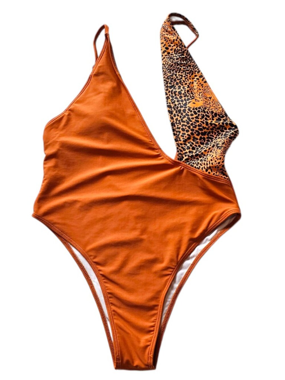 SHEIN L Cut-out Asymmetrical One Piece  Swim Suit